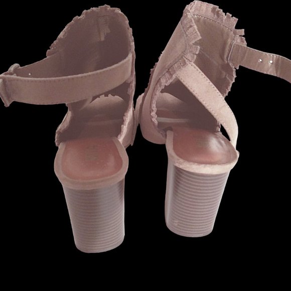 MIA Urban Open Toe Sling Back Block Heel Size 9.5,  Women's Shoes, Stacked Heel - Picture 6 of 12